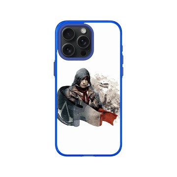 iPhone 15 Pro Max Clear 激光藍 - Assassin's Creed - French Flag