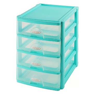 KEYWAY 聯府 彩集文書櫃 AR004-1 396 x 355 x 275mm 20L  藍色  4層