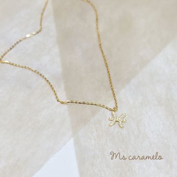 【焦糖小姐 Ms caramelo】3月雙魚座項鍊 星座項鍊 鋯石項鍊