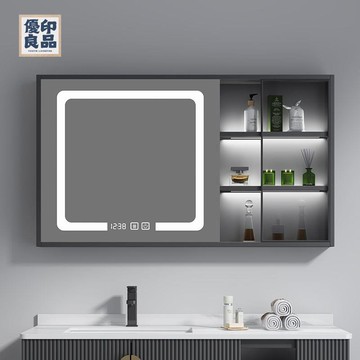 免運 公司貨 浴室鏡櫃 智能鏡櫃 110v鏡櫃 實木智能浴室鏡鏡櫃帶燈單獨壹體墻式置物架衛生間鏡子收納鏡箱工廠現貨直銷 特惠/全館八折 售後保障 店長推薦 5y1018