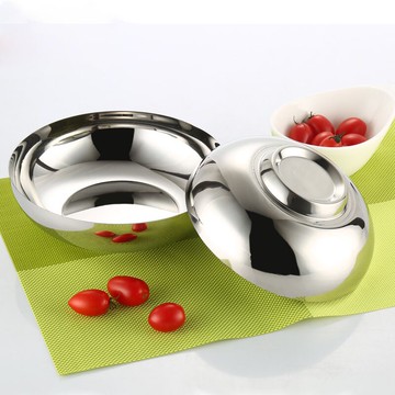 18-20CM不銹鋼加厚韓式冷面碗廚房沙拉碗大湯碗朝鮮拉面碗泡面碗