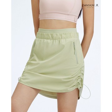 【Danskin】清檸綠泡泡可抽繩調節短褲裙XUTKS006