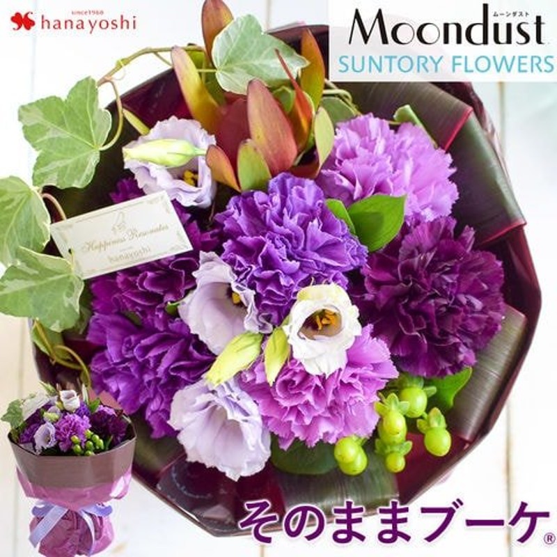 花束 ギフト 花瓶いらずの花束 そのままブーケ with Moondust ムーンダスト カーネーション 誕生日 プレゼント 生花 記念日 花 通販  LINEポイント最大0.5%GET | LINEショッピング