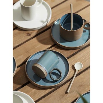 外貿出口尾單北歐粗陶濃縮掛耳早餐拿鐵拉花咖啡杯碟套裝情侶水杯