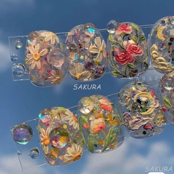 🎀台灣出貨🎀【春日來信】2024新款小雛菊日系清新春夏美甲穿戴甲手工指甲成品