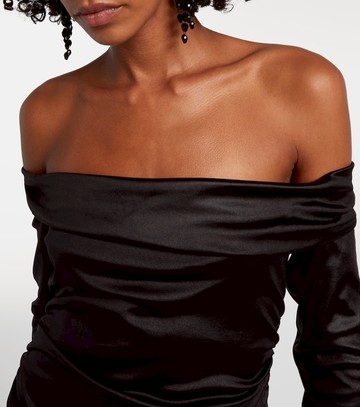 Isabel Marant Elife gathered off-shoulder midi dress