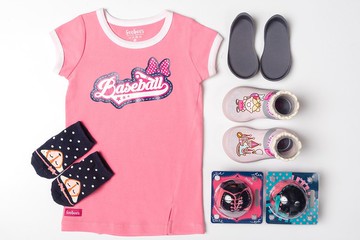 【聖誕禮盒】【Feebees】棒球女孩禮盒組(T恤款)