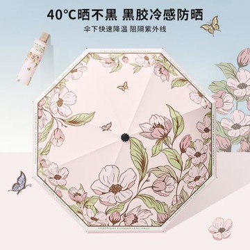 雨傘女生高顏值手動ins小眾晴雨兩用自動小巧便攜2025新款太陽傘