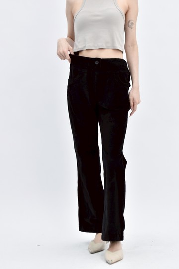 (L) the jun couture 黑色燈芯絨長褲