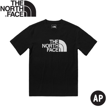 【The North Face 男 LOGO短袖棉T恤 AP《黑》】5JZS/短袖上衣/短T/圓領T/運動短袖