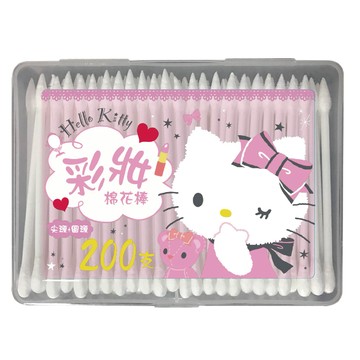 [寶富華]Hello Kitty彩妝棉花棒200支(盒裝)