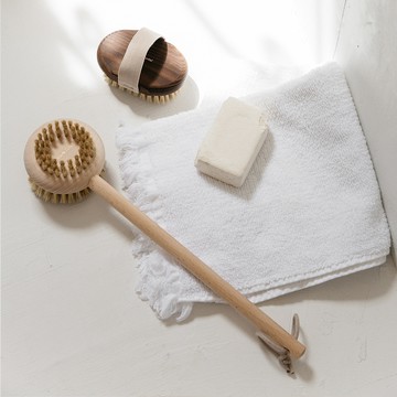 Andree Jardin 法國手工刷具 櫸木沐浴長柄背刷(乾刷/沐浴按摩美容)