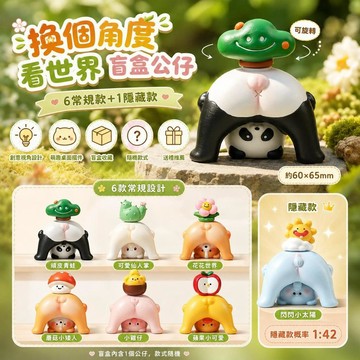台灣發貨 萌寵換角度看世界盲盒 換個角度看世界盲盒 盲盒盲抽 桌面擺件 辦公室擺件 樹脂桌面擺件 生日禮物 交換禮物