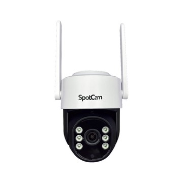 SpotCam PT1 超高清 2.5K 防水 IP65 全彩夜視可旋轉監控攝影機