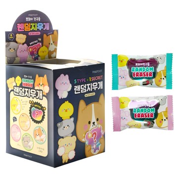 PINKFOOT 動物圖案迷你橡皮擦 Set 60入  顏色隨機  1盒