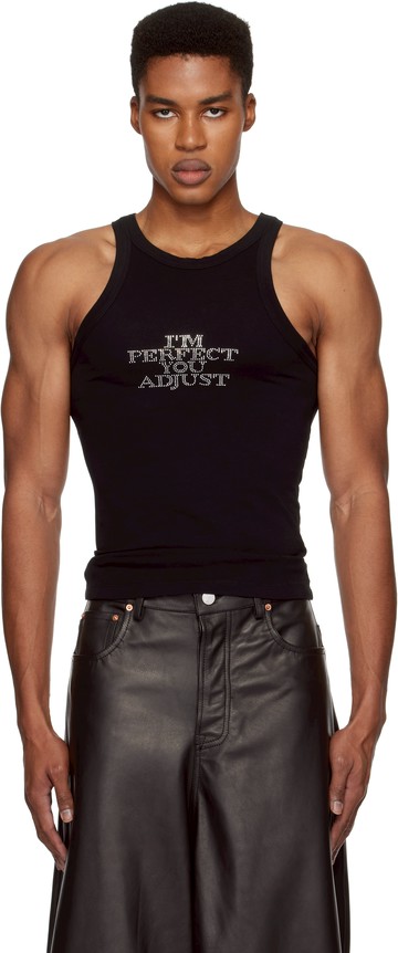 VETEMENTS 黑色 I'm Perfect You Adjust 背心