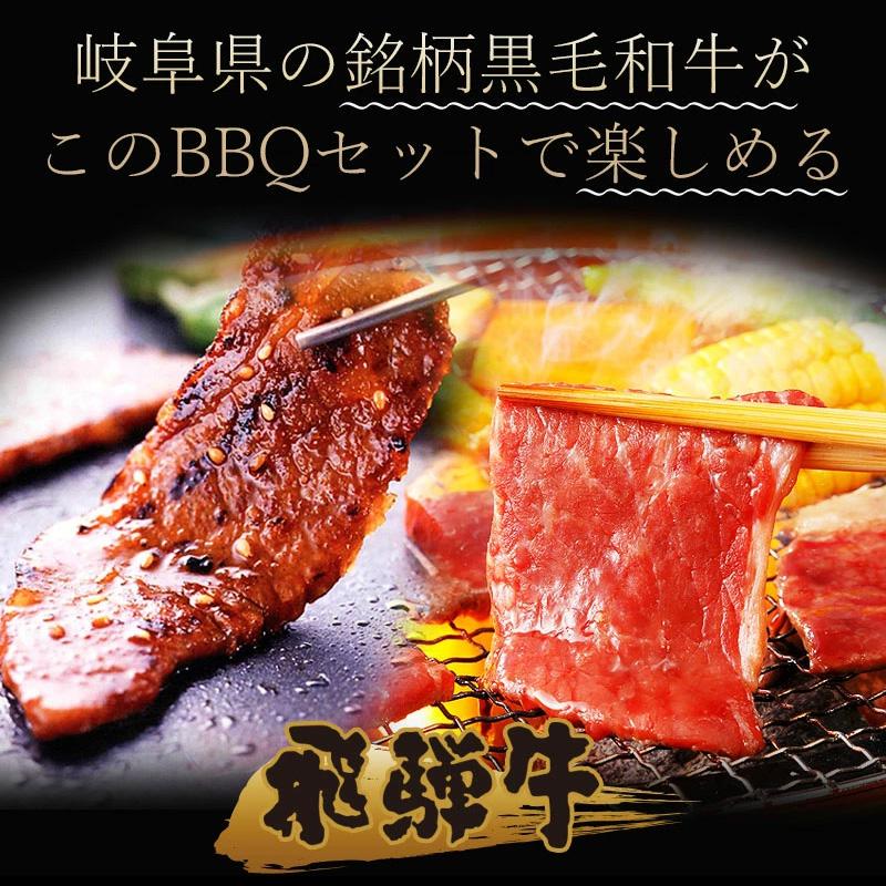 肉  福袋  牛肉 焼肉セット 1kg 飛騨牛 国産豚肉  バーベキュー バーベキューセット 約4〜5人前 黒毛和牛 焼肉 お取り寄せグルメ