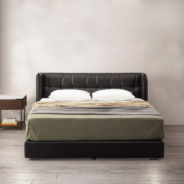 安德魯6尺床頭片（黑皮）