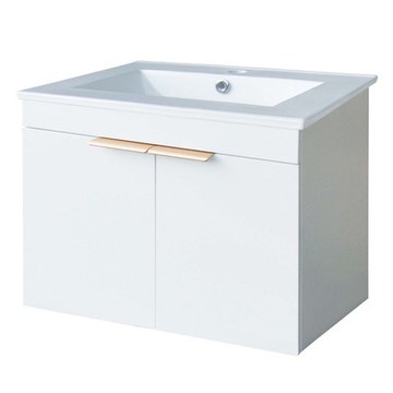 白橡木發泡板百分百防水浴櫃金把手