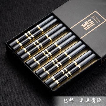 網紅歐式高檔輕奢ins合金筷子家庭2024新款家用防滑防霉耐高溫