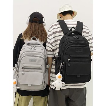 書包女生大學生多層初中生高中學生背包男生小學生輕便減負雙肩包