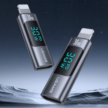 【蝦米良品】USAMS 手機OTG轉接頭 Type-C轉接頭 手機硬碟轉換器 TPC轉Type-C iPhone蘋果快充 PD30W