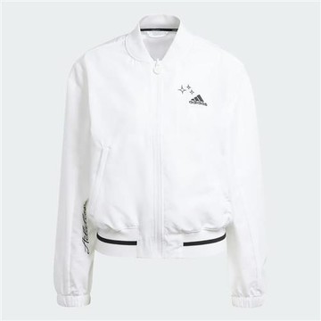 Adidas 女裝 外套 拉鍊口袋 寬鬆 白【運動世界】IA3137