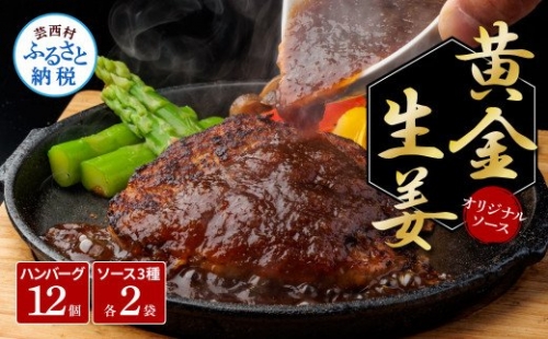 食べ比べ！老舗レストランの国産牛・美鮮豚ハンバーグ130g×12ケ＋ソース3種各2袋 ハンバーグ セット 22000円 トマトソース デミグラス 牛肉 豚肉 和牛 美味しい おいしい 小分けパック 個包装 冷凍 故郷納税 返礼品 高知 贈り物 ギフト 熨斗