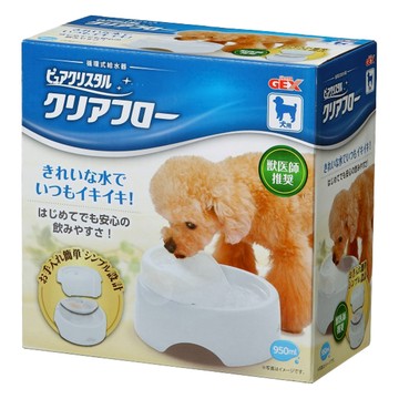 GEX 愛犬圓滿平安飲水器 - 950 ml  白色  1個