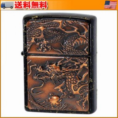 ZIPPO ライズメタル 赤龍 金乱糸 黒 ▼日本の匠の技にこだわった豪華仕様