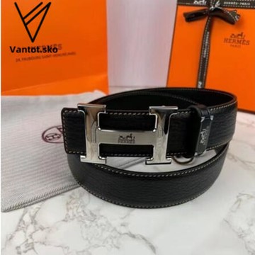 全新愛馬 仕皮帶男生腰帶 真皮腰帶 時尚休閒男款皮帶