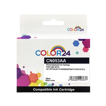 Color24 for HP 黑色 CN053AA（NO.932XL）高容環保墨水匣/ 適用 OfficeJet 6100/ 6600/ 6700/ 7110/ 7610/ 7612