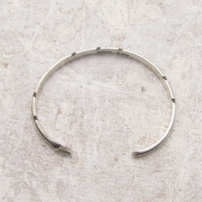 ハーヴィーメイス ナバホ インディアンジュエリー バングル　美品 美品 Harvey Mace ナバホ族 フェザー バングル シルバー