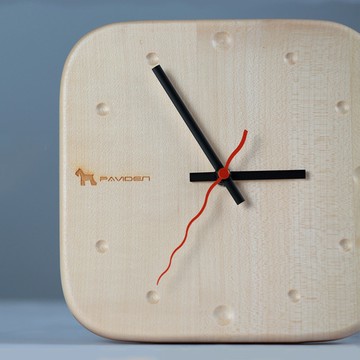PAVIDEN｜北歐風 時計 方形(楓木)