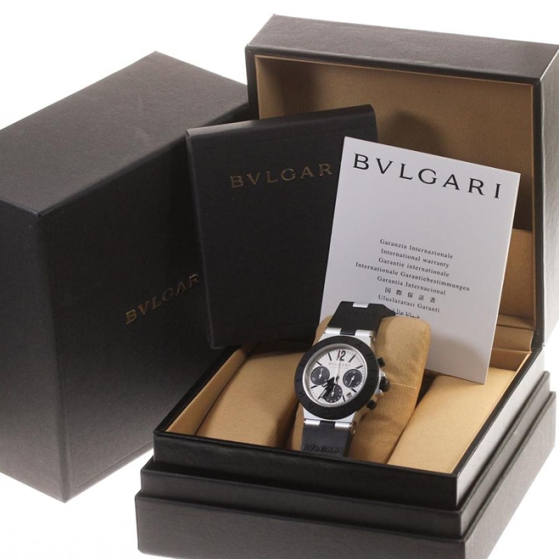 ブルガリ BVLGARI AC38TA アルミニウム クロノグラフ 自動巻き メンズ 箱・保証書付き_822719 | LINEブランドカタログ