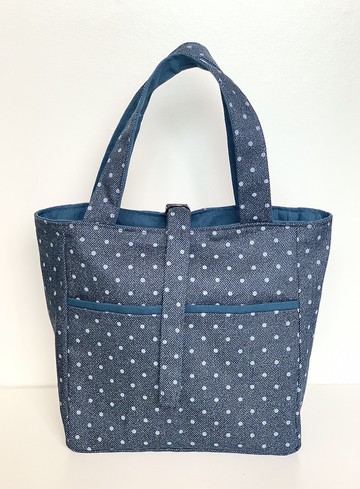 小圓點雙面用托特包
