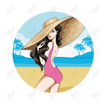 精緻時尚陶瓷杯墊[熱轉印印製](性感風女神)杯墊 陶瓷杯墊 熱轉印 送禮小物 婚禮小物 企業送禮 紀念品