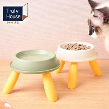 Truly House 寵物餵食架高碗 加高碗 高架碗 高腳碗 毛孩 狗 貓(兩色任選)