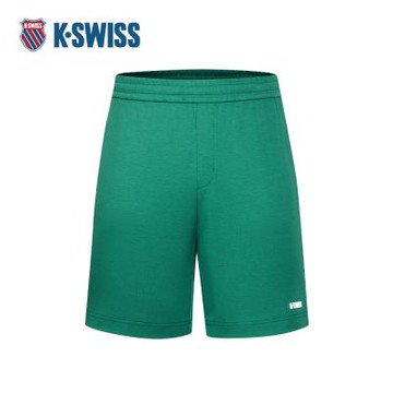 K-SWISS 針織短褲 SHORTSKC7522MCPS04 休閒 男褲 雨林綠色 1011629-369