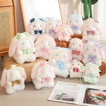 🔥2件9折🍊台北出貨🍊可開發票 可愛洛麗塔公主小兔子毛絨玩偶具掛件公仔送閨蜜女童生日520禮物