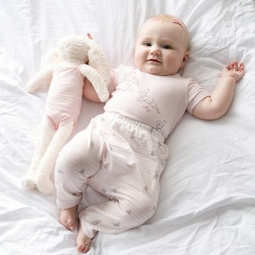 可愛比得初生褲(護膚天絲洞洞提花布)