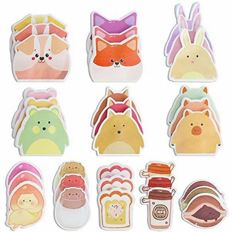 Cugbo 付箋 かわいい おもしろ カラフル メモ帳 強粘着 ノート メモ用紙 ふせん 付箋紙 ふせん メッセージカード 文房具 超徳用 通販 Lineポイント最大0 5 Get Lineショッピング