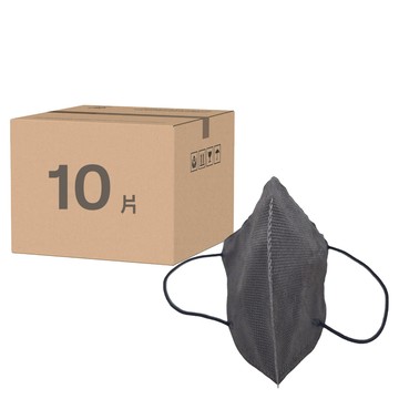明基健康生活 幸福物語 極凍3D涼感力成人醫療口罩 對摺13 x 11.5cm  經典黑  10片  1盒