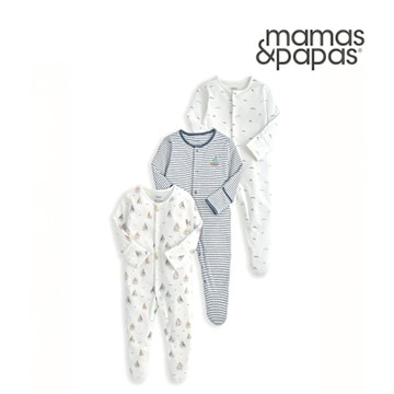 Mamas&Papas 風帆-連身衣3件組