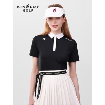 【福利款】KINGLOY高爾夫女士服裝短袖夏季翻領運動透氣POLO衫