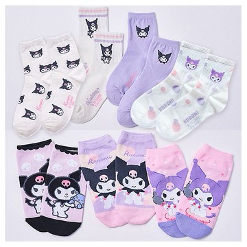 ONEDER 旺達棉品~酷洛米系列 1／2童襪／少女襪／直版襪(1雙入) 款式可選