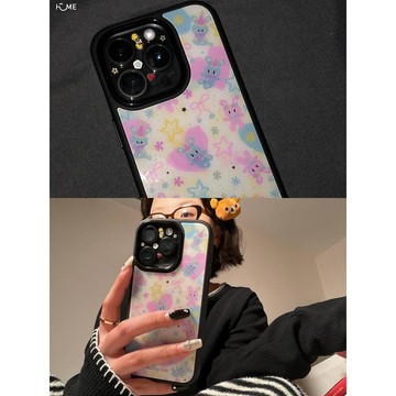 多巴胺兔適用16/17Pro蘋果手機殼iPhone14/15滴膠13女款12/11防摔