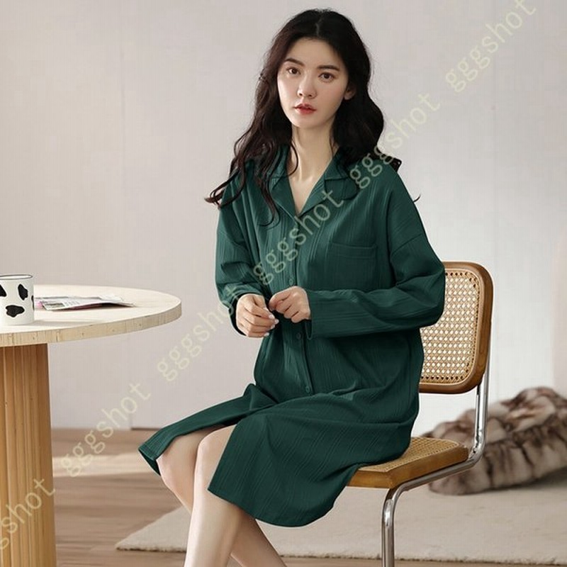 ヴィジョン ストリートウェア ネグリジェ パジャマ 綿 ワンピース ルームウェア コットン100 ダブルガーゼワンピース レディース 前開き 授乳 入院時 通販 Lineポイント最大get Lineショッピング