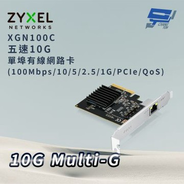 ZYXEL 合勤 XGN100C(XGN100Cv3)(XGN100C v3) 五速10G單埠有線網路卡