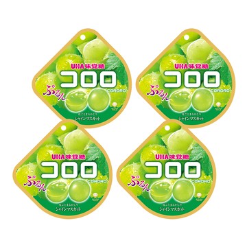 UHA 味覺糖 酷露露Q糖 白葡萄  48g  4包